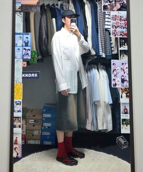 BASEMOMENT(ベースモーメント)の「ウォッシュドバミューダデニムパンツサンドブルー(その他パンツ・メンズ・その他・LARGE/MEDIUM/X-LARGE)」の10枚目の写真