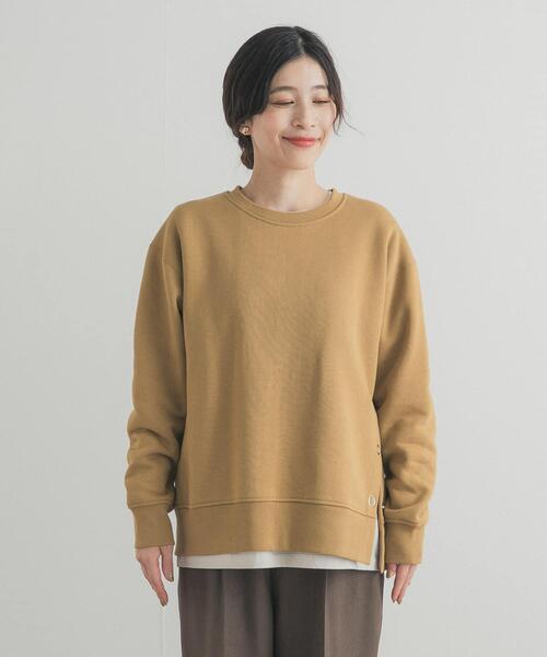 URBAN RESEARCH DOORS(アーバンリサーチドアーズ)の「『一部WEB限定カラー』『UR TECH』裏起毛サイド釦スウェット(スウェット・レディース・ネイビー/ベージュ系その他/キャメル/グレー・MEDIUM)」の20枚目の写真