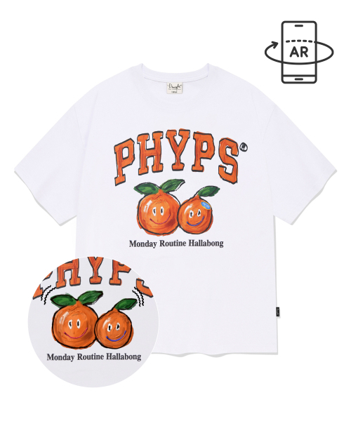 PHYSICAL DEPARTMENT（フィジカル デパートメント）の「モンデイルーチン ハルラボン 半袖Tシャツ_ホワイト（Tシャツ/カットソー・レディース・その他・LARGE/MEDIUM/SMALL/X-LARGE）」の2枚目の写真