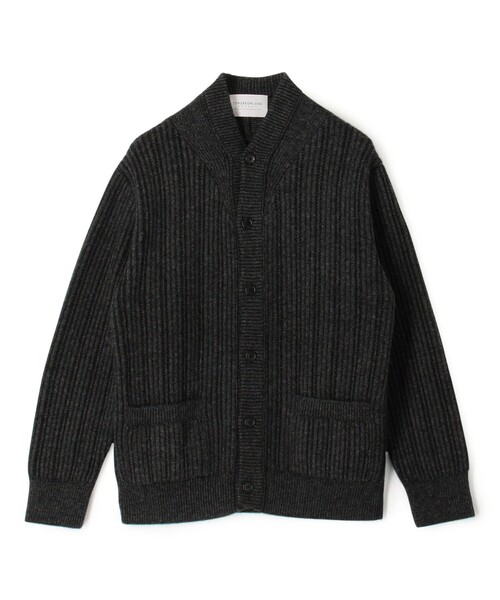 セール】ウールカシミヤシルク リブVネックカーディガン（ニット