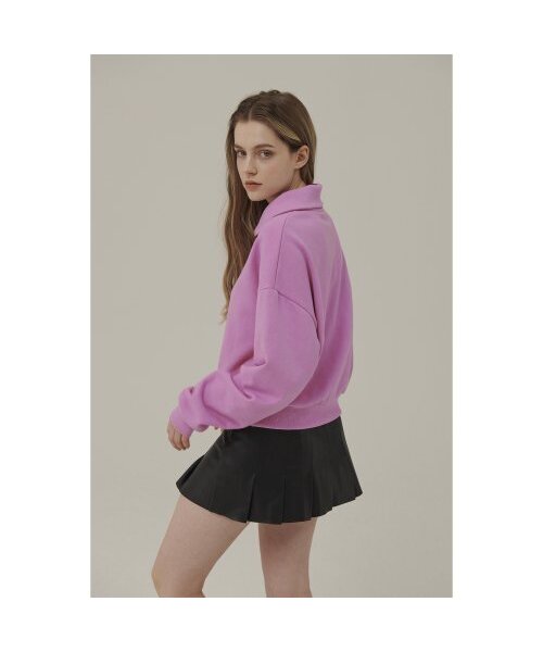 Between A and B（ビトウィーンエイアンドビー）の「スモールロゴハーフジップスウェットシャツ[ピンク]（スウェット・レディース・その他・FREE）」の3枚目の写真
