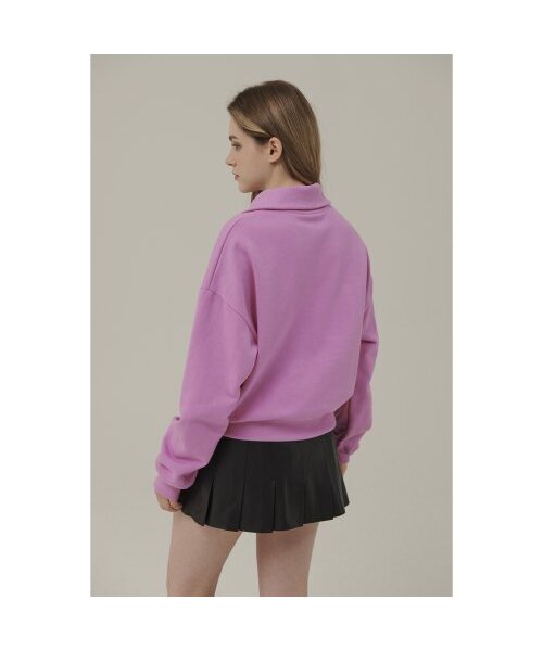 Between A and B（ビトウィーンエイアンドビー）の「スモールロゴハーフジップスウェットシャツ[ピンク]（スウェット・レディース・その他・FREE）」の4枚目の写真