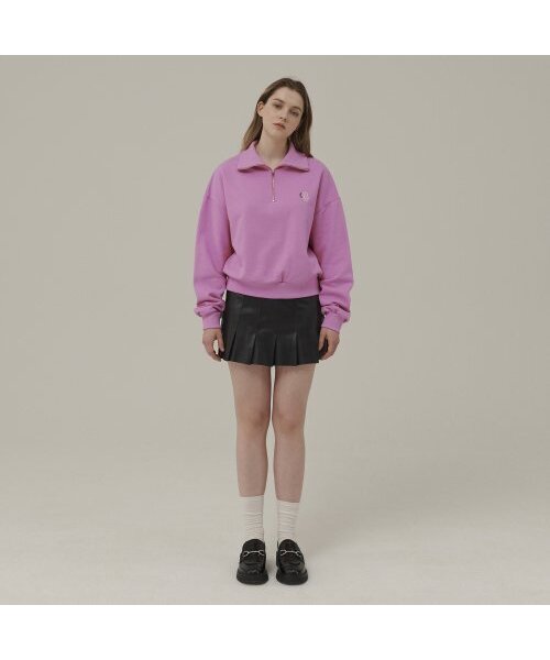 Between A and B（ビトウィーンエイアンドビー）の「スモールロゴハーフジップスウェットシャツ[ピンク]（スウェット・レディース・その他・FREE）」の5枚目の写真