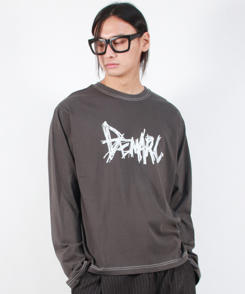 DEMARC(ドゥマーク)の「M GRAFFITI LOGO TEXT BOXY LONG SLEEVE - Charcoal(Tシャツ/カットソー・メンズ・その他・MEDIUM/LARGE)」の5枚目の写真