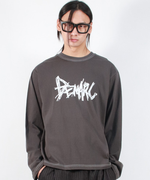 DEMARC(ドゥマーク)の「M GRAFFITI LOGO TEXT BOXY LONG SLEEVE - Charcoal(Tシャツ/カットソー・メンズ・その他・MEDIUM/LARGE)」の8枚目の写真