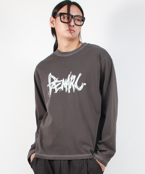 DEMARC(ドゥマーク)の「M GRAFFITI LOGO TEXT BOXY LONG SLEEVE - Charcoal(Tシャツ/カットソー・メンズ・その他・MEDIUM/LARGE)」の9枚目の写真