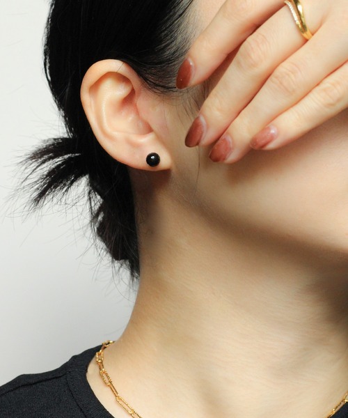 NOIR DE POUPEE（ノワールドプーペ）の「K10 2連 フープピアス（ピアス