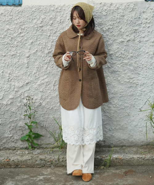 JULIAPEPE(ジュリアペペ)の「Woolly Cozy Coat (Camel)(チェスターコート・レディース・その他・FREE)」の3枚目の写真