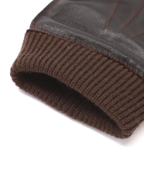 AVIREX（アヴィレックス）の「LEATHER GLOVES TYPE A-10 / レザーグローブ A-10タイプ / AVIREX / アヴィレックス（手袋・メンズ・ブラック/ブラウン・F）」の10枚目の写真