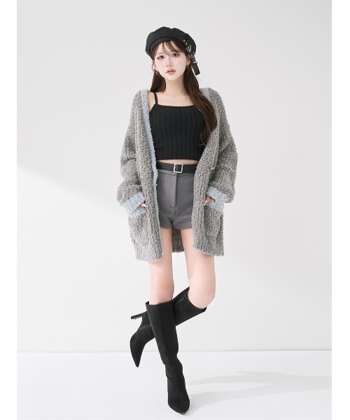 ショルダーオープンアンサンブルニットトップス（ニット/セーター