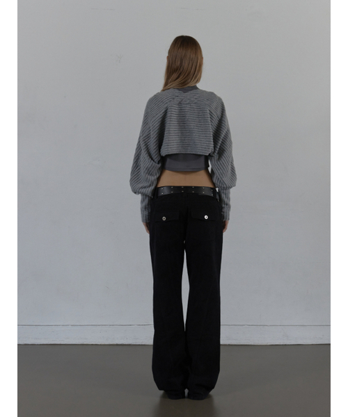 SETUP-EXE(セットアップイーエックスイー)の「LINE BOOTCUT PANTS / BLACK(その他パンツ・レディース・その他・SMALL/MEDIUM)」の6枚目の写真