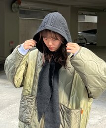 CPCM | フード付きニットマフラー(マフラー)