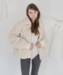 【mieya mieya】POODLE BOOA COAT/プードルボアコート