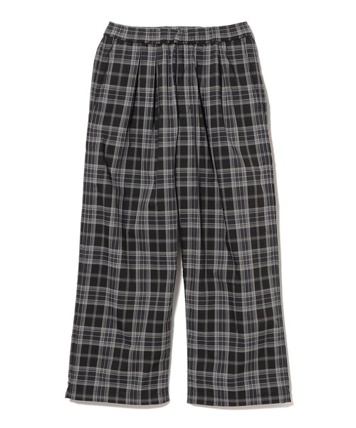 BEAMS（ビームス）の「チェック ワイド イージーパンツ【ワイドストレートフィット】（その他パンツ・メンズ・ベージュ/ブラック・S/XL/L/M）」の4枚目の写真