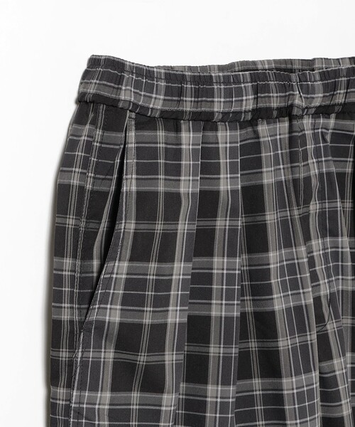 BEAMS（ビームス）の「チェック ワイド イージーパンツ【ワイドストレートフィット】（その他パンツ・メンズ・ベージュ/ブラック・S/XL/L/M）」の5枚目の写真