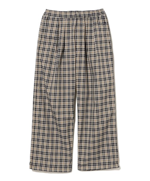 BEAMS（ビームス）の「チェック ワイド イージーパンツ【ワイドストレートフィット】（その他パンツ・メンズ・ベージュ/ブラック・S/XL/L/M）」の14枚目の写真