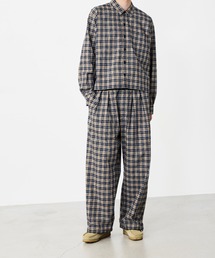 BEAMS | チェック ワイド イージーパンツ【ワイドストレートフィット】(その他パンツ)