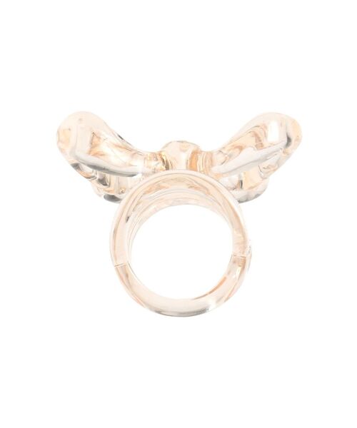 merry jenny(メリージェニー)の「clear ribbon ring(リング・レディース・クリア/ベージュ・FREE)」の7枚目の写真