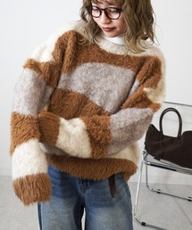 gossara | 異素材mix柄ニットPO(ニット/セーター)