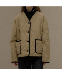 Field wave quilting jacket [KNFW05JP07]_[2color]