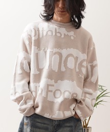 ロゴ ジャガード クルーニット / Logo Jacquard Crew Neck Knit