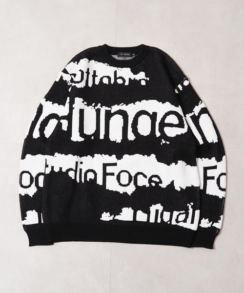 1111clothing(ワンフォークロージング)の「ロゴ ジャガード クルーニット / Logo Jacquard Crew Neck Knit(ニット/セーター・メンズ・ベージュ/ブラック・M/L)」の13枚目の写真