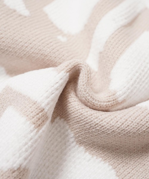 1111clothing(ワンフォークロージング)の「ロゴ ジャガード クルーニット / Logo Jacquard Crew Neck Knit(ニット/セーター・メンズ・ベージュ/ブラック・M/L)」の11枚目の写真