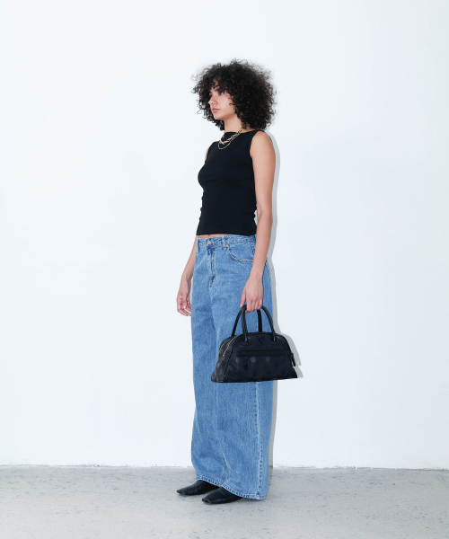 CHRISTINE PROJECT(クリスティンプロジェクト)の「TWO ZIPPER NYLON TOTE BAG(DOT BLACK PEPPER)(トートバッグ・レディース・その他・FREE)」の4枚目の写真