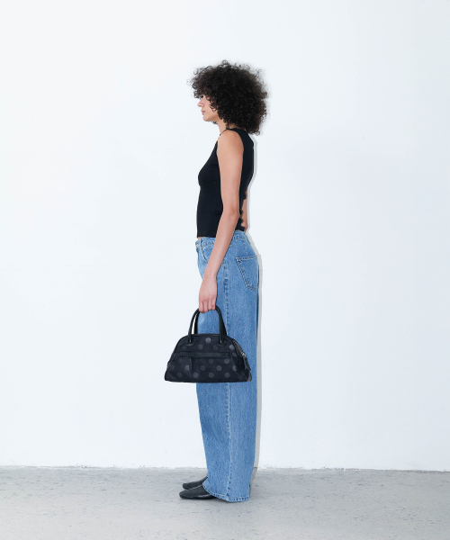 CHRISTINE PROJECT(クリスティンプロジェクト)の「TWO ZIPPER NYLON TOTE BAG(DOT BLACK PEPPER)(トートバッグ・レディース・その他・FREE)」の5枚目の写真