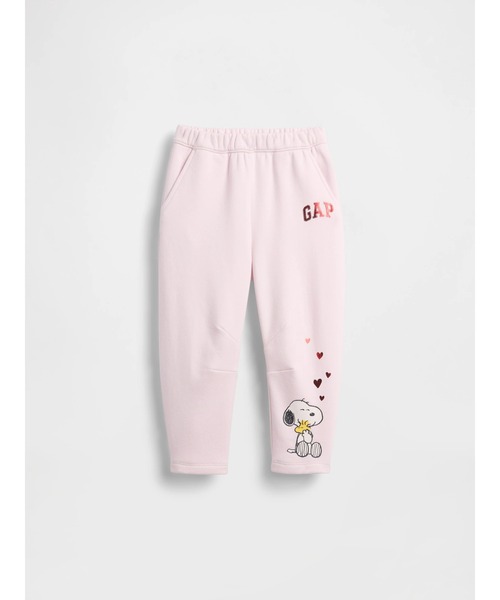 GAP(ギャップ)の「ヴィンテージソフト スヌーピー バレル スウェットパンツ (幼児・ベビー)(スウェットパンツ・キッズ・ピンク/アイボリー・70cm/80cm/90cm/95cm/100cm/105cm/110cm)」の2枚目の写真
