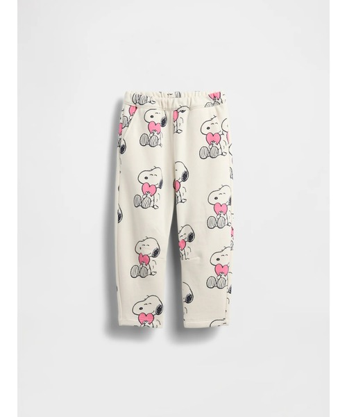 GAP(ギャップ)の「ヴィンテージソフト スヌーピー バレル スウェットパンツ (幼児・ベビー)(スウェットパンツ・キッズ・ピンク/アイボリー・70cm/80cm/90cm/95cm/100cm/105cm/110cm)」の1枚目の写真