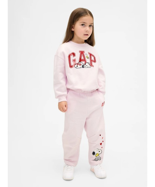 GAP(ギャップ)の「ヴィンテージソフト スヌーピー バレル スウェットパンツ (幼児・ベビー)(スウェットパンツ・キッズ・ピンク/アイボリー・70cm/80cm/90cm/95cm/100cm/105cm/110cm)」の4枚目の写真
