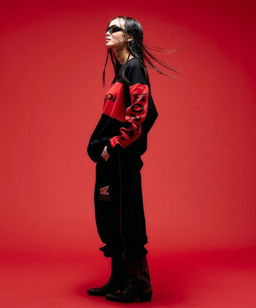 Sourcream（サワークリーム）の「【HONDA×Sourcream】 BMX LONG SLEEVE TEE（Tシャツ/カットソー・レディース・ブルー/ブラック・FREE）」の11枚目の写真