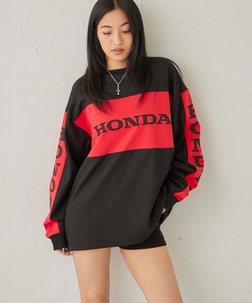 Sourcream（サワークリーム）の「【HONDA×Sourcream】 BMX LONG SLEEVE TEE（Tシャツ/カットソー・レディース・ブルー/ブラック・FREE）」の13枚目の写真