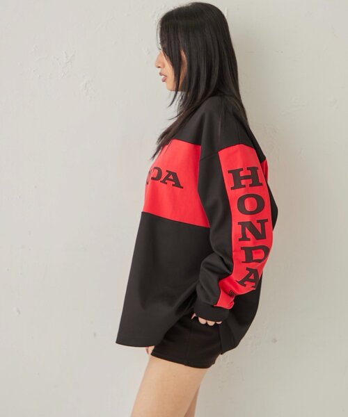 Sourcream（サワークリーム）の「【HONDA×Sourcream】 BMX LONG SLEEVE TEE（Tシャツ/カットソー・レディース・ブルー/ブラック・FREE）」の15枚目の写真