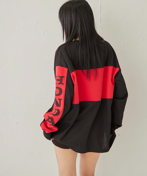 Sourcream（サワークリーム）の「【HONDA×Sourcream】 BMX LONG SLEEVE TEE（Tシャツ/カットソー・レディース・ブルー/ブラック・FREE）」の16枚目の写真