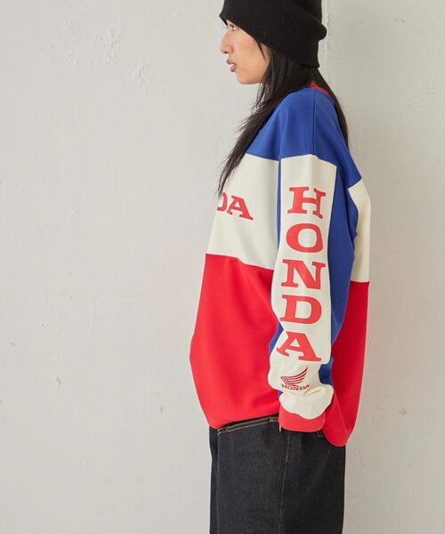 Sourcream（サワークリーム）の「【HONDA×Sourcream】 BMX LONG SLEEVE TEE（Tシャツ/カットソー・レディース・ブルー/ブラック・FREE）」の20枚目の写真