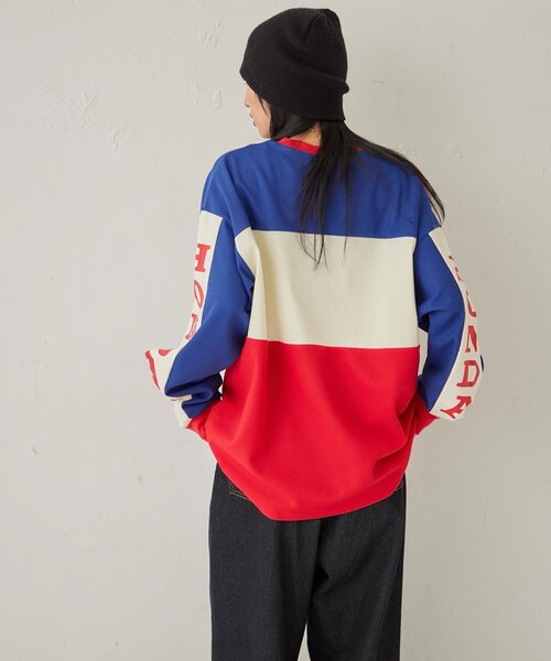 Sourcream（サワークリーム）の「【HONDA×Sourcream】 BMX LONG SLEEVE TEE（Tシャツ/カットソー・レディース・ブルー/ブラック・FREE）」の21枚目の写真