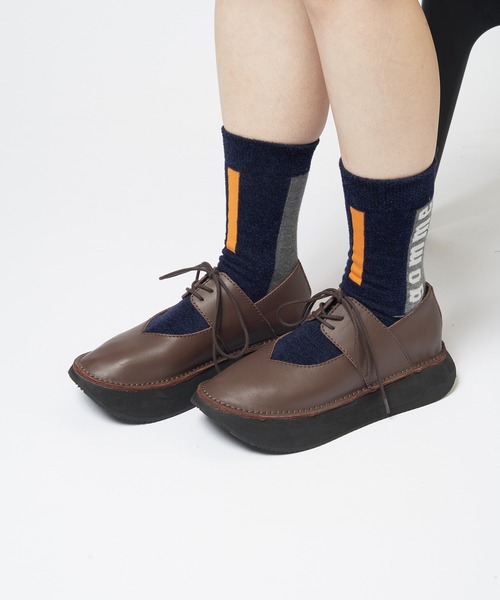 gomme(ゴム)の「レースアップシューズ(その他シューズ・レディース・ブラック/ブラウン・SMALL/MEDIUM/LARGE)」の1枚目の写真