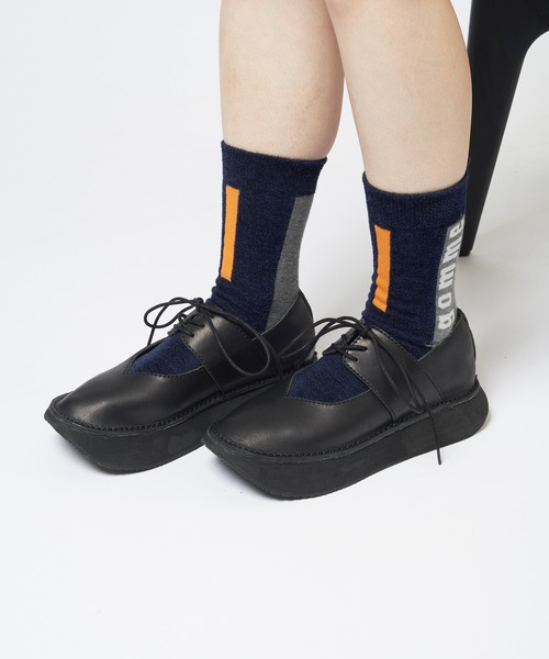 gomme(ゴム)の「レースアップシューズ(その他シューズ・レディース・ブラック/ブラウン・SMALL/MEDIUM/LARGE)」の2枚目の写真