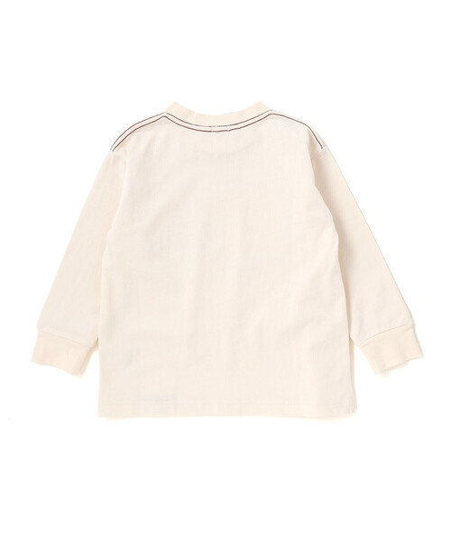 WASK（ワスク）の「デニム風プリントバスク天竺BIGTシャツ(110~160cm)（Tシャツ/カットソー・キッズ・オフホワイト/グレー・160cm/140cm/150cm）」の6枚目の写真