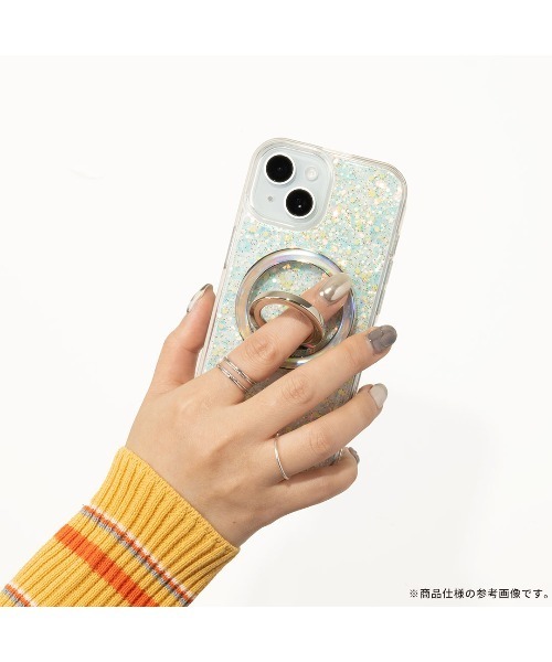 Hamee(ハミィ)の「iPhone 16/15/14/13 専用 PHONEAR twinkle MagSafe対応 グリッター iPhone ケース(スマホケース/カバー・レディース・その他1/その他2/ピンク系その他2/ピンク/イエロー系その他2/イエロー×グリーン・iPhone 13/14/15/iPhone 16)」の12枚目の写真