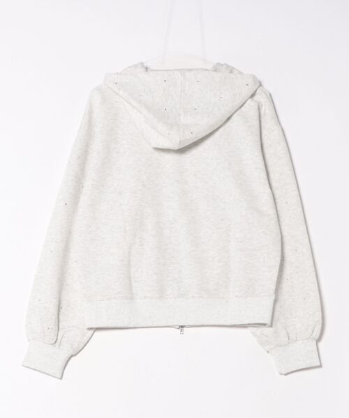 one way（ワンウェイ）の「ビジューまみれパーカー（パーカー・レディース・グレー/チャコールグレー/ブルー/ホワイト・FREE）」の5枚目の写真