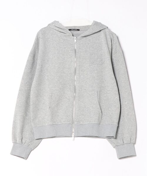 one way（ワンウェイ）の「ビジューまみれパーカー（パーカー・レディース・グレー/チャコールグレー/ブルー/ホワイト・FREE）」の17枚目の写真