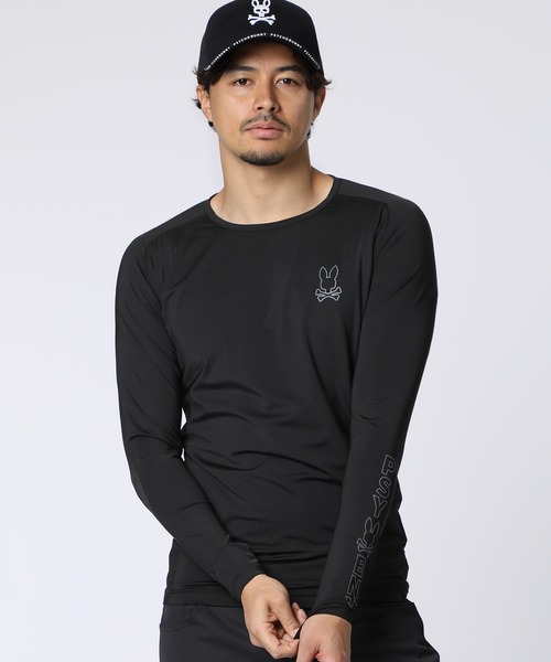 Psycho Bunny（サイコバニー）の「[GOLF]アームロゴ コンプレッションインナーTシャツ（Tシャツ/カットソー・メンズ・ホワイト/ブラック・X-LARGE/LARGE/MEDIUM）」の2枚目の写真