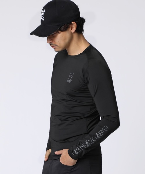 Psycho Bunny（サイコバニー）の「[GOLF]アームロゴ コンプレッションインナーTシャツ（Tシャツ/カットソー・メンズ・ホワイト/ブラック・X-LARGE/LARGE/MEDIUM）」の11枚目の写真