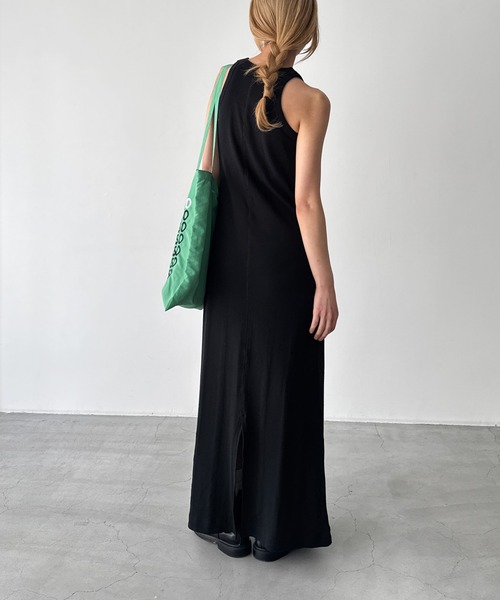 CANAL JEAN（キャナルジーン）の「Miller　カップ付きアメスリワンピース（ワンピース・レディース・ブラック/グレー系その他・ONE SIZE）」の7枚目の写真