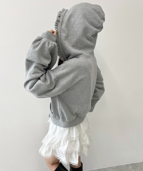 PHILLY(フィリー)の「《セットアップ可能★》フラワーパッチロゴジップパーカー(パーカー・レディース・アイボリー/グレー・FREE)」の22枚目の写真