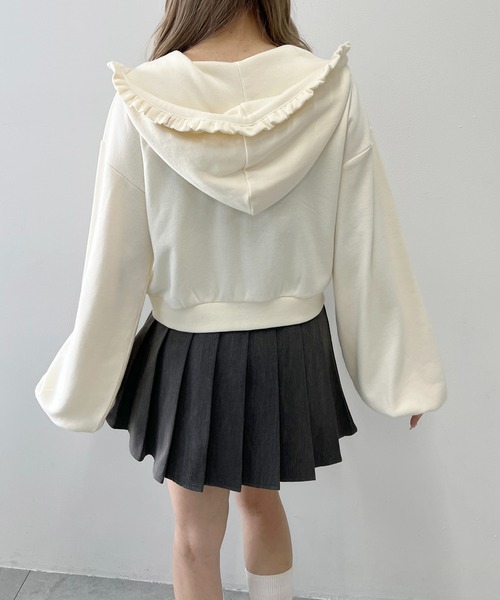 PHILLY(フィリー)の「《セットアップ可能★》フラワーパッチロゴジップパーカー(パーカー・レディース・アイボリー/グレー・FREE)」の13枚目の写真