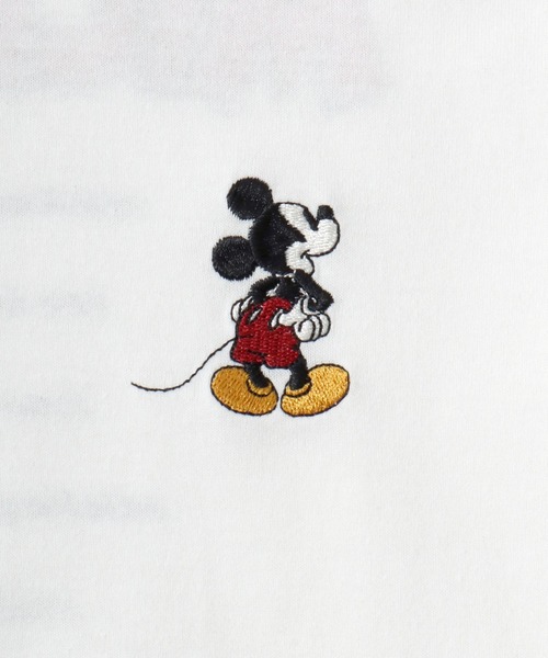 Disney(ディズニー)の「2026SS Disney/ディズニー フロント/バックプリント ワンポイント刺繍 ロングスリーブTシャツ レディース メンズ(Tシャツ/カットソー・レディース・アイボリー/サックスブルー/アッシュグレー/スミクロ・M/L/LL)」の13枚目の写真